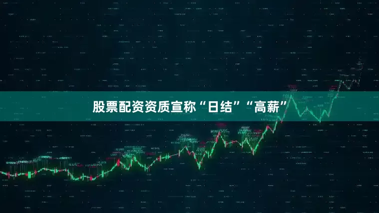 股票配资资质宣称“日结”“高薪”